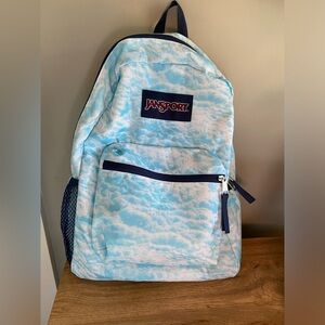 JanSport Cross Town Backpack, Light Blue Combo,